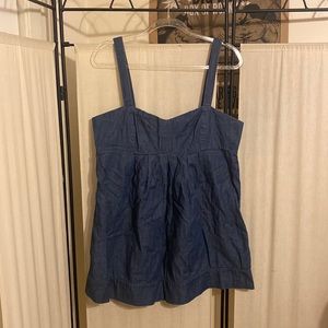 Forever 21 denim minidress w/ sweetheart neck, back zipper. Excellent condition!